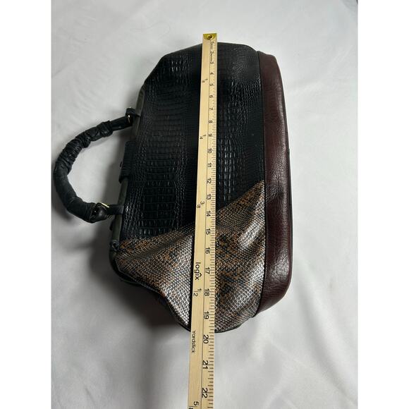 Very Rare Vintage "Renaissance" Patchwork Purse Shoulder Bag nanny McPhee  - Picture 6 of 11